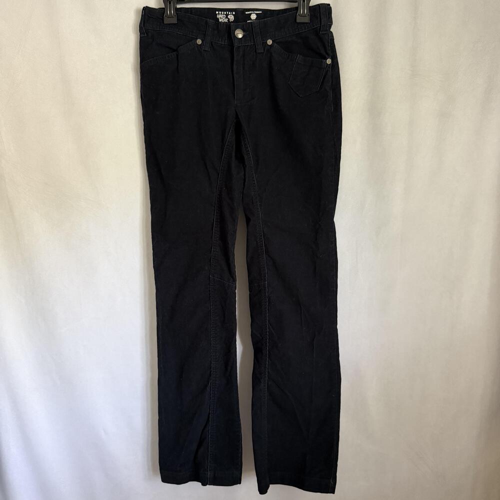 Mountain Hardwear Pants Womens 4 Black Corduroy Straight Leg Stretch Outdoor